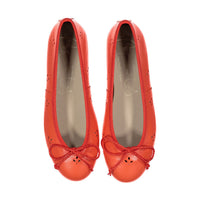 Papanatas Red Eyelet Ballet Flat