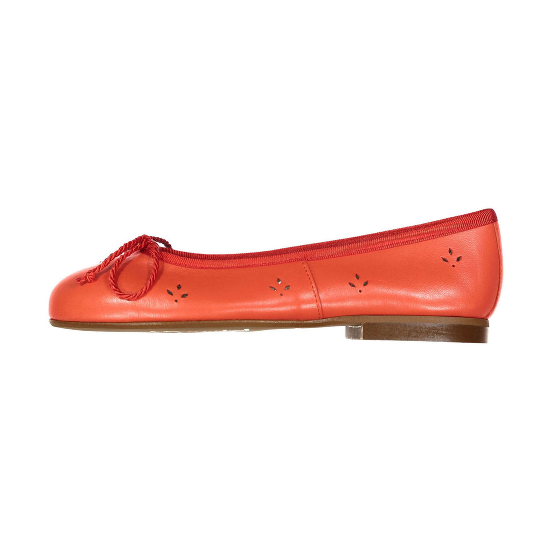 Papanatas Red Eyelet Ballet Flat
