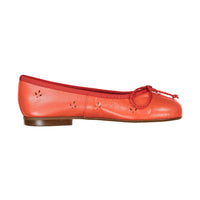 Papanatas Red Eyelet Ballet Flat