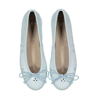 Papanatas Light Blue Eyelet Ballet Flat