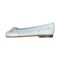 Papanatas Light Blue Eyelet Ballet Flat
