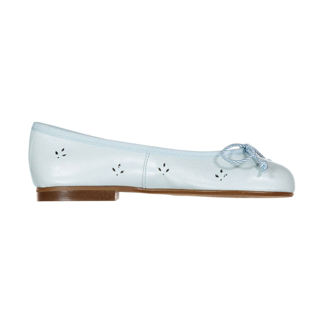 Papanatas Light Blue Eyelet Ballet Flat