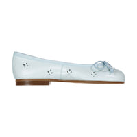 Papanatas Light Blue Eyelet Ballet Flat