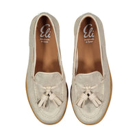 Papanatas Beige Tweed Tassel Loafer