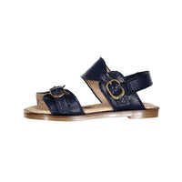 Papanatas Navy Double Buckle Baby Sandal