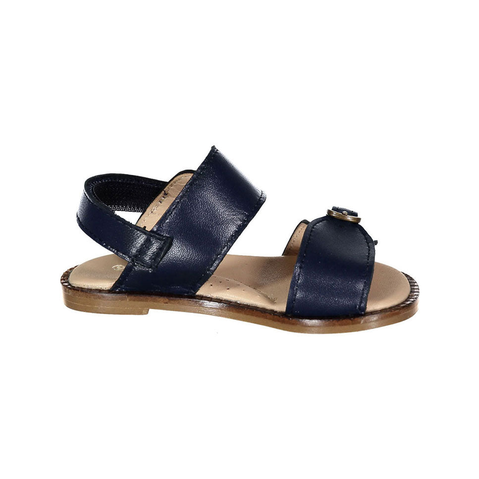 Papanatas Navy Double Buckle Baby Sandal