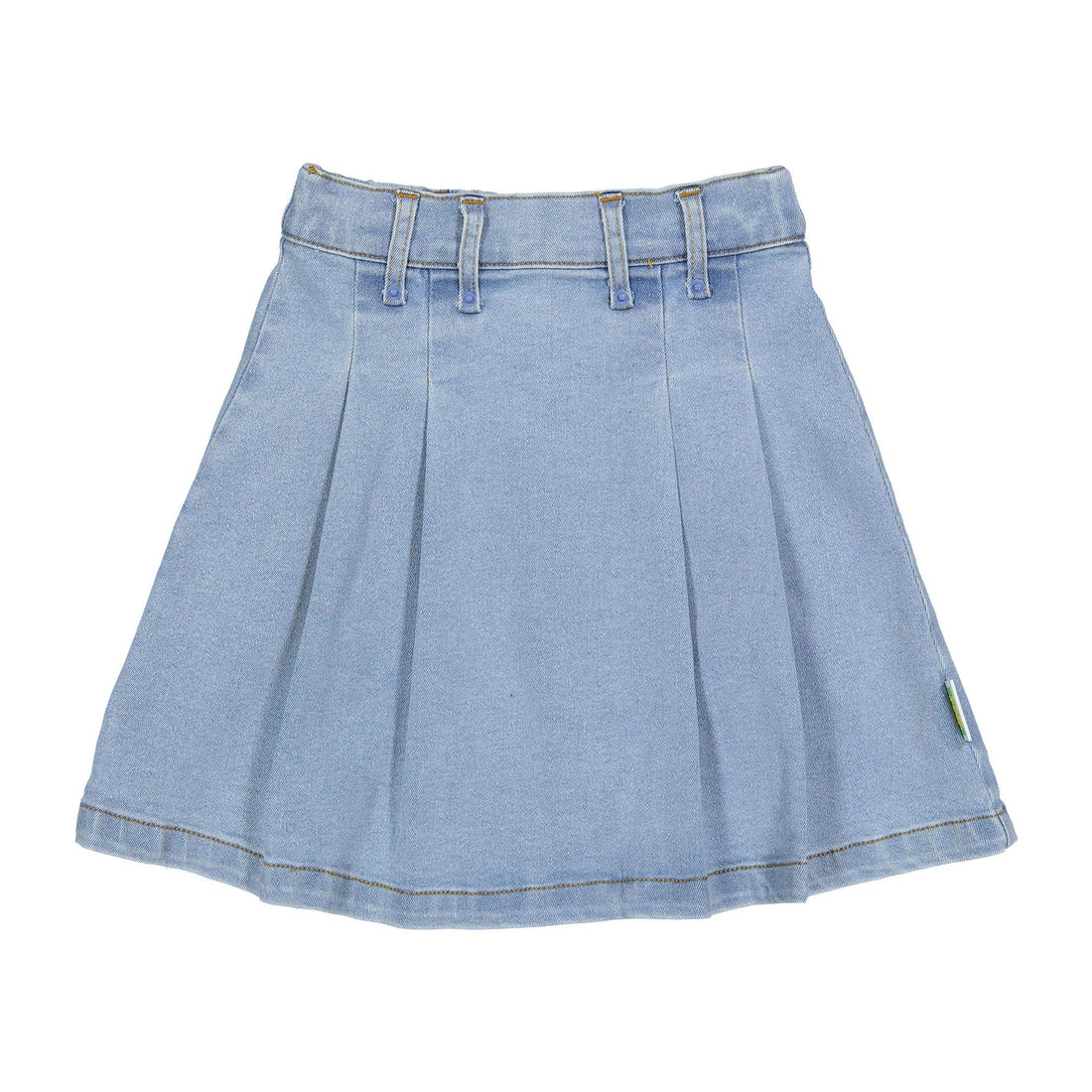 1984 Denim Pleated Skirt