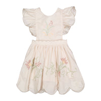 1984 Cream Rose Embroidred Scalloped Jumper