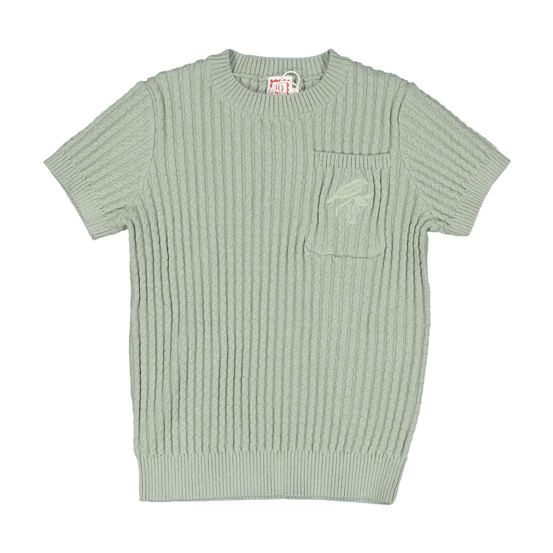 1984 Sage Cable Knit Sweater