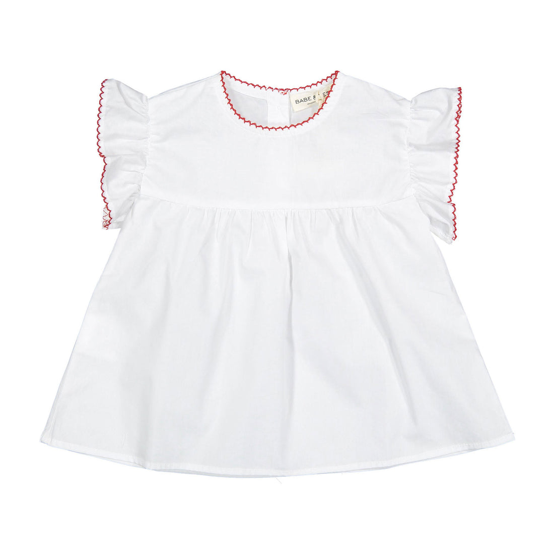 Babe and Tess White/Pomegranate Blouse
