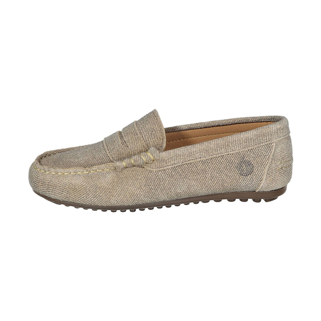 Ladida Shoes Linen Suede Penny Loafer
