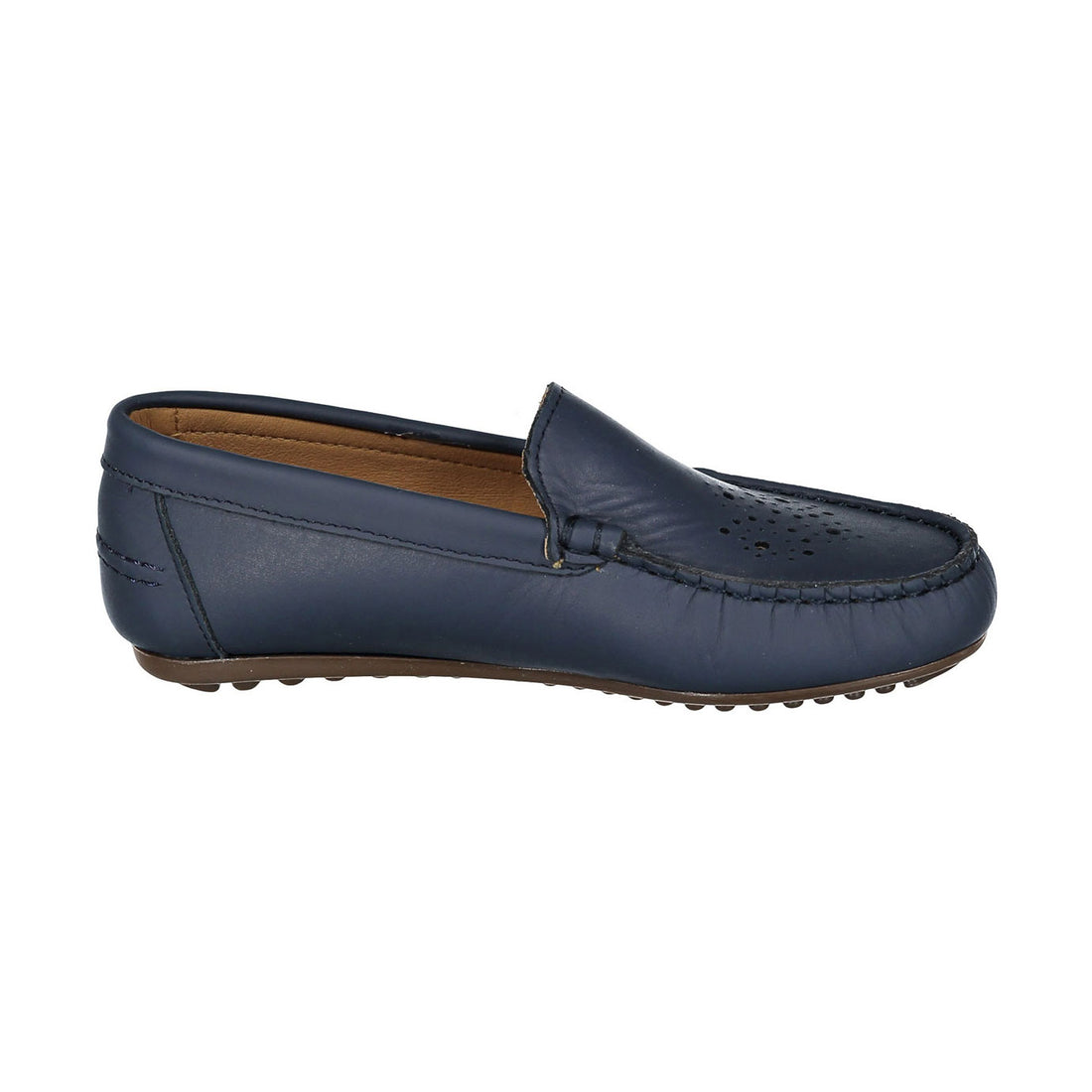 Ladida Shoes Navy Eyelet Design Loafers