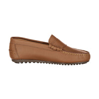 Ladida Shoes Luggage Brown Croc Loafer