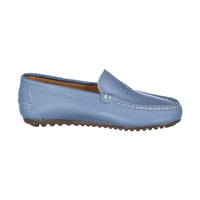 Ladida Shoes Blue Logo Embroidered Loafer
