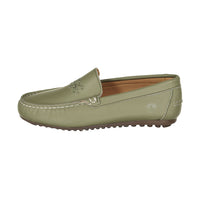 Ladida Shoes Green Logo Embroidered Loafer