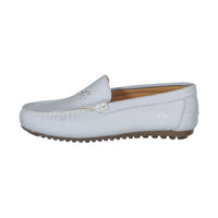 Ladida Shoes Light Blue Logo Embroidered Loafer