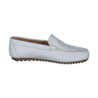 Ladida Shoes Light Blue Logo Embroidered Loafer