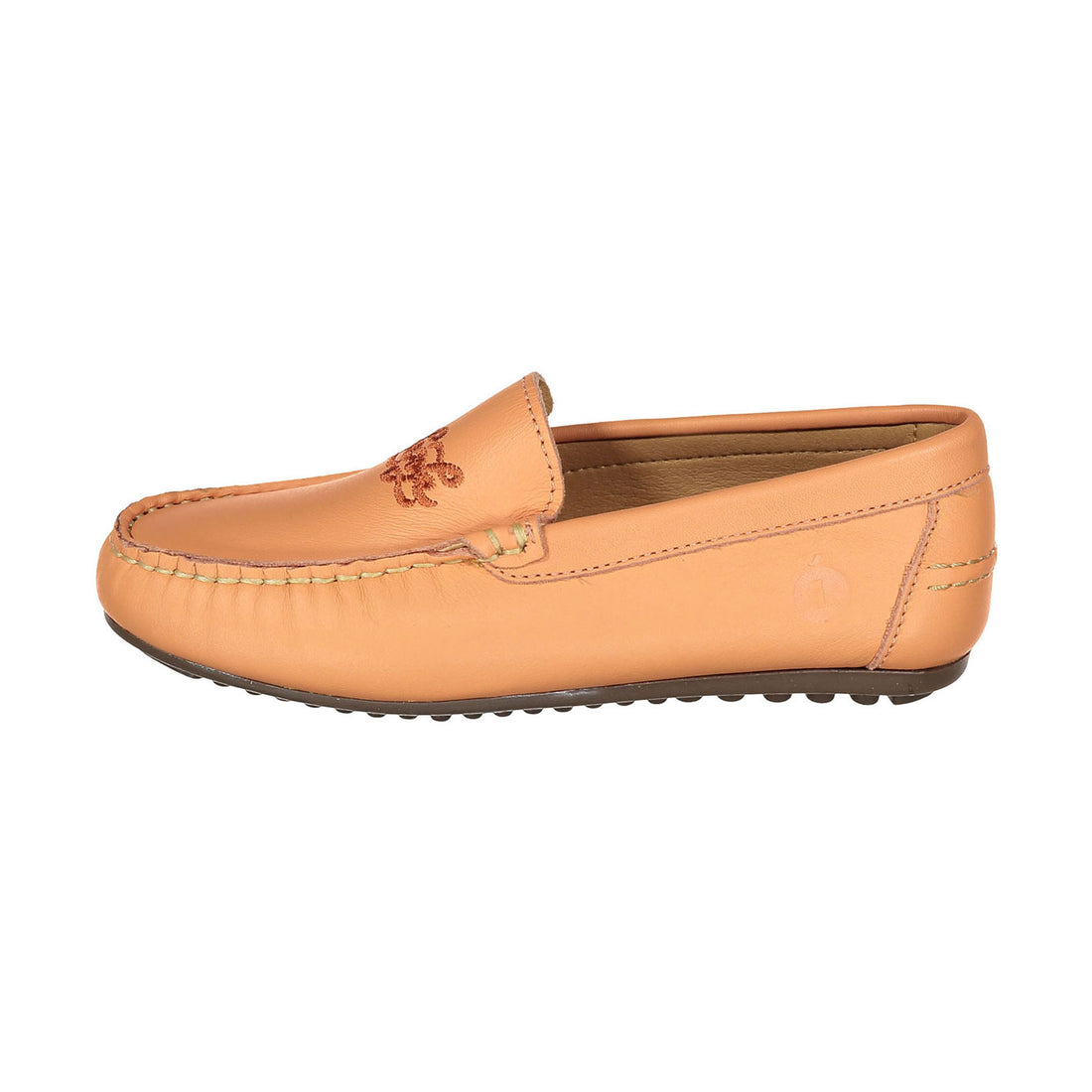 Ladida Shoes Apricot Logo Embroidered Loafer
