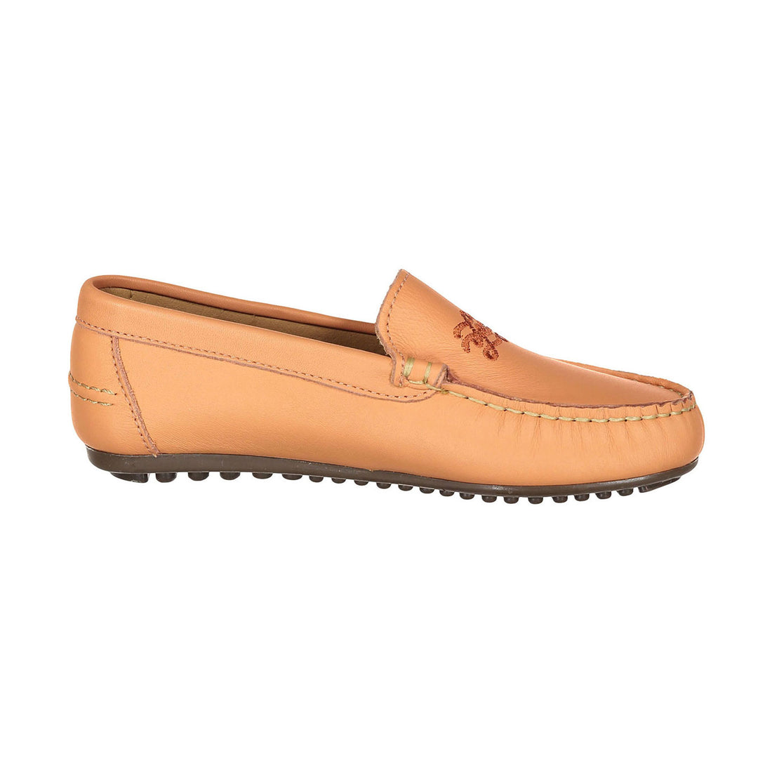 Ladida Shoes Apricot Logo Embroidered Loafer