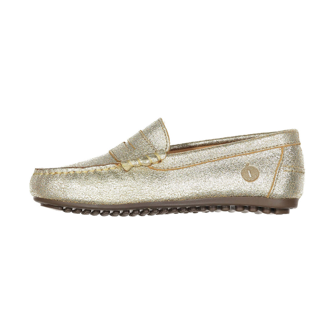 Ladida Shoes Gold Metalic Penny Loafer