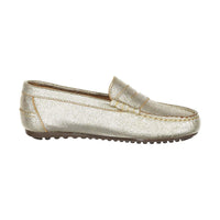 Ladida Shoes Gold Metalic Penny Loafer