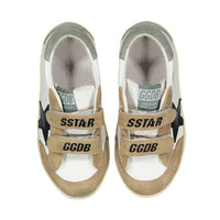 Golden Goose White/Brown/Black/Green Old School Sneaker