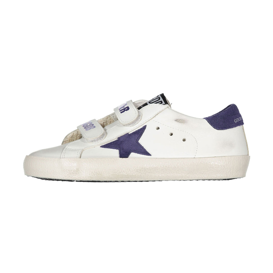 Golden Goose White/Blue Old School Sneaker