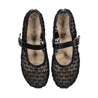 Papanatas Black Crochet Mary Jane