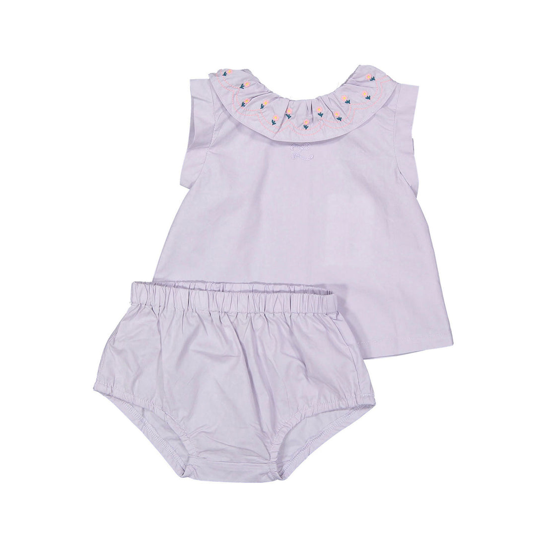 L by Ladida Lavendar Embroidered Tank Set