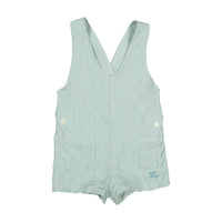 L by Ladida Fern Gingham V Button Romper