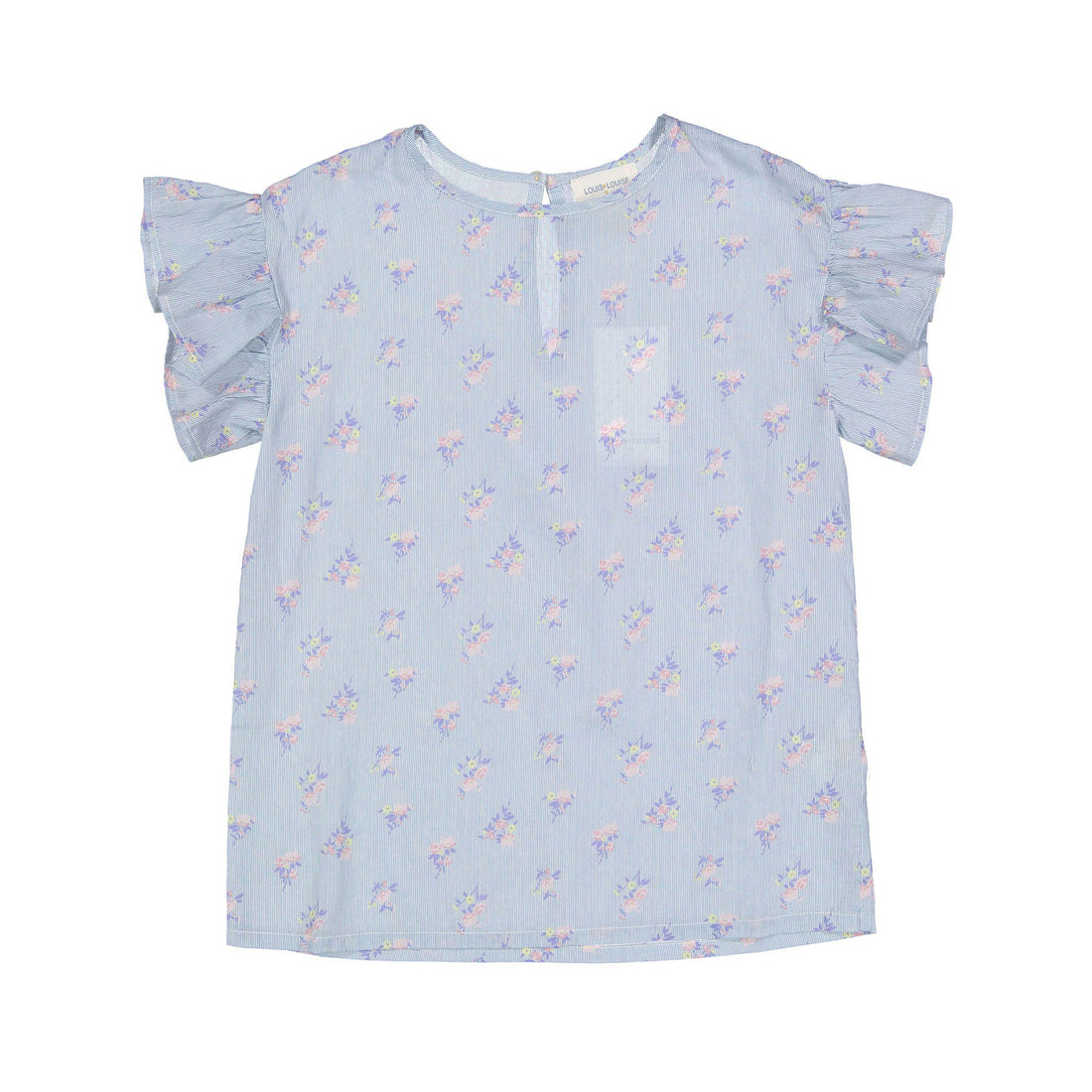 Louis Louise Blue Bouquet Stripe Loli Tunic