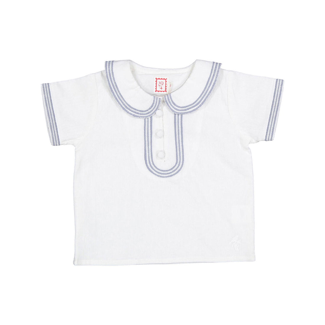 1984 White Embroidered Shirt