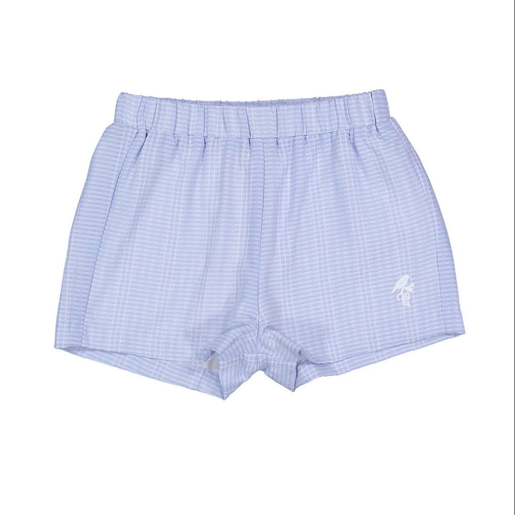 1984 Light Blue Seer Sucker Shorts