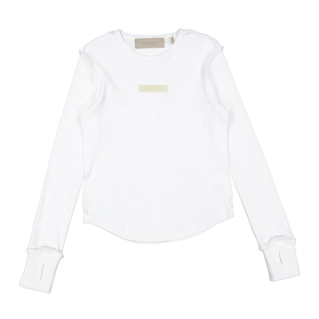 Elements White Seam Waffle Tee