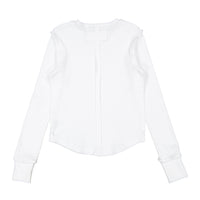 Elements White Seam Waffle Tee