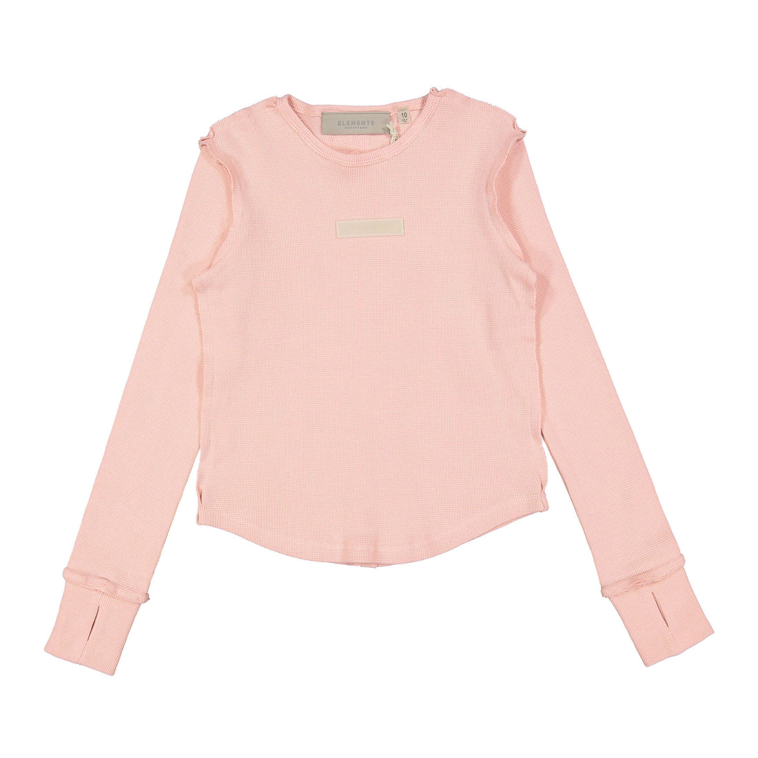 Elements Rose Pink Seam Waffle Tee