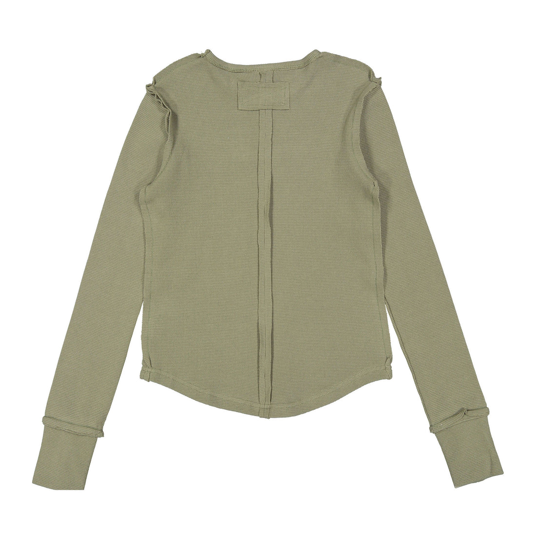 Elements Khaki Grey Seam Waffle Tee