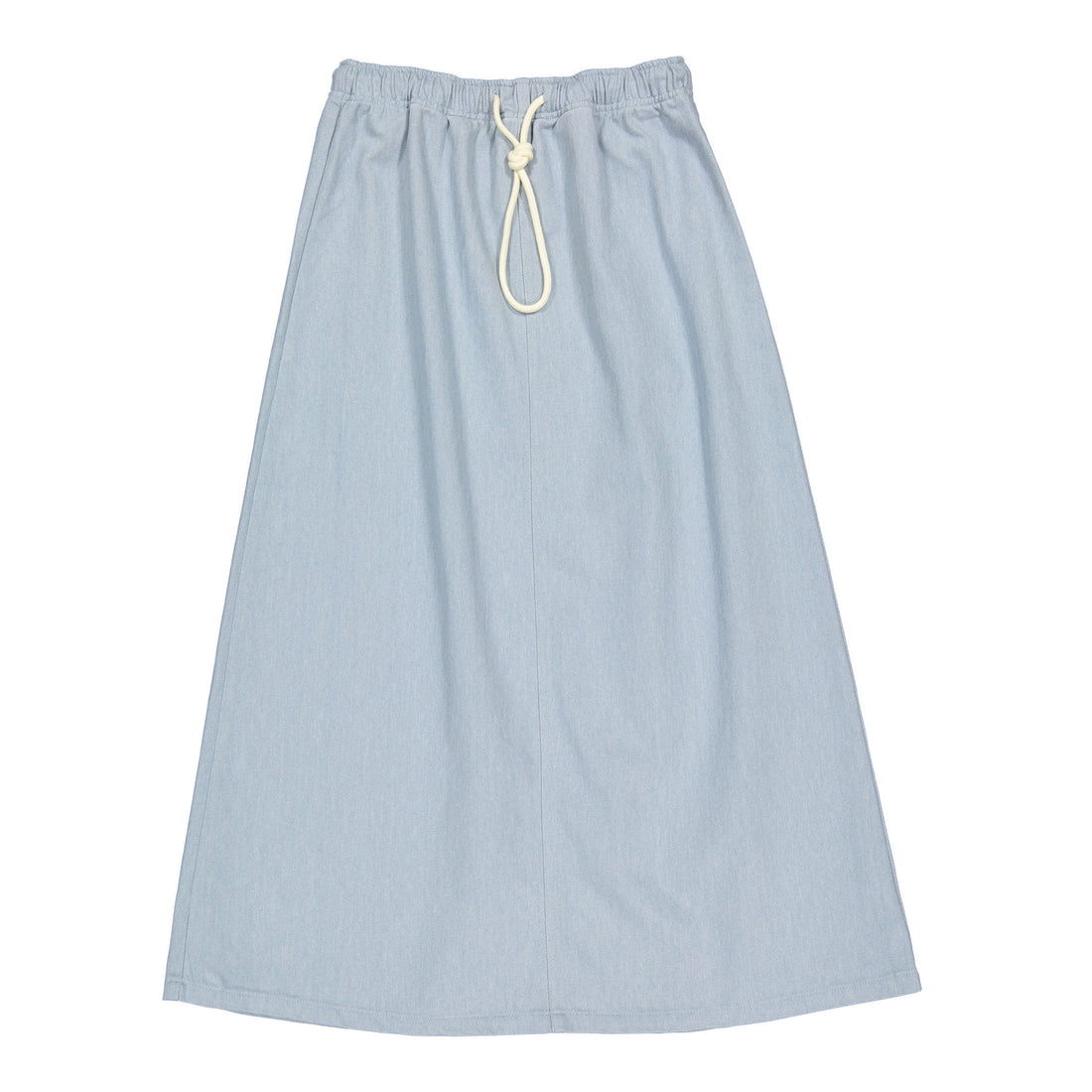 Elements Washed Blue Denim Drawstring Skirt