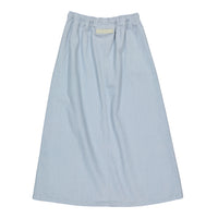 Elements Washed Blue Denim Drawstring Skirt