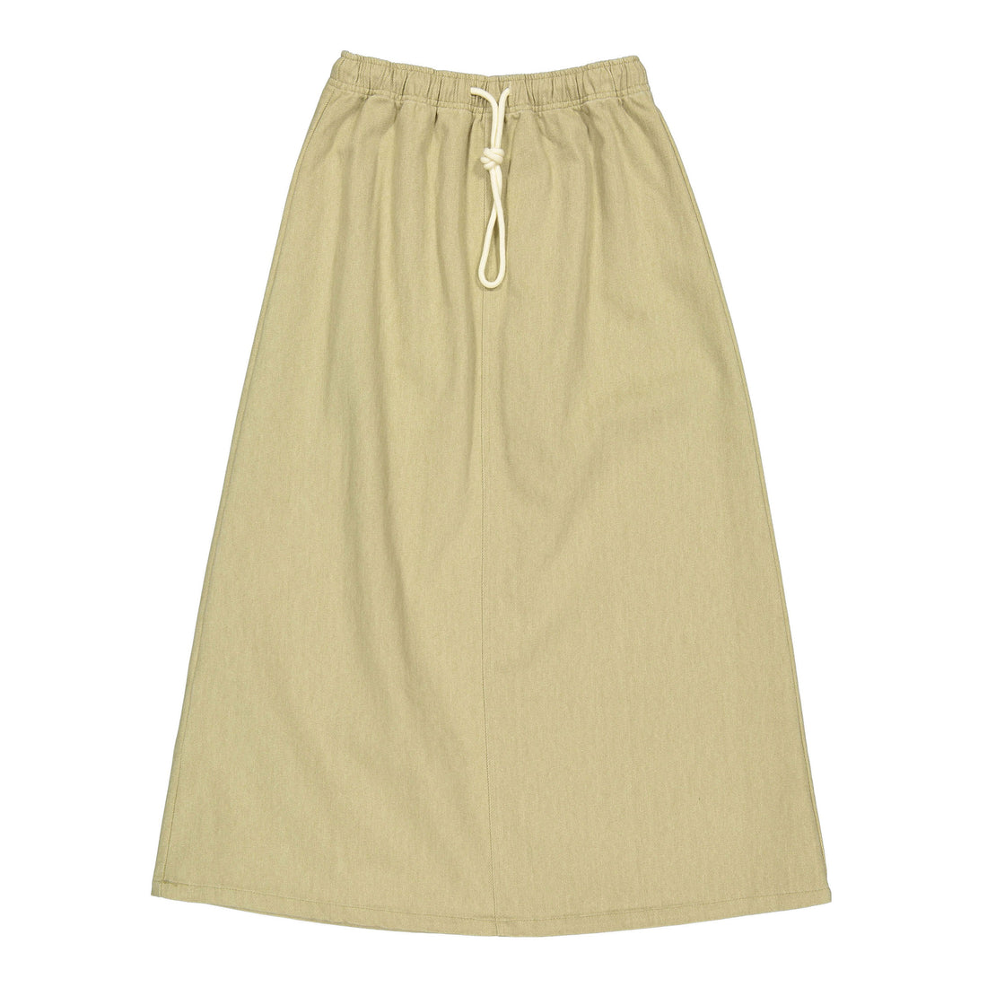 Elements Washed Taupe Denim Drawstring Skirt