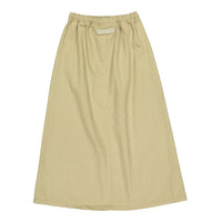 Elements Washed Taupe Denim Drawstring Skirt