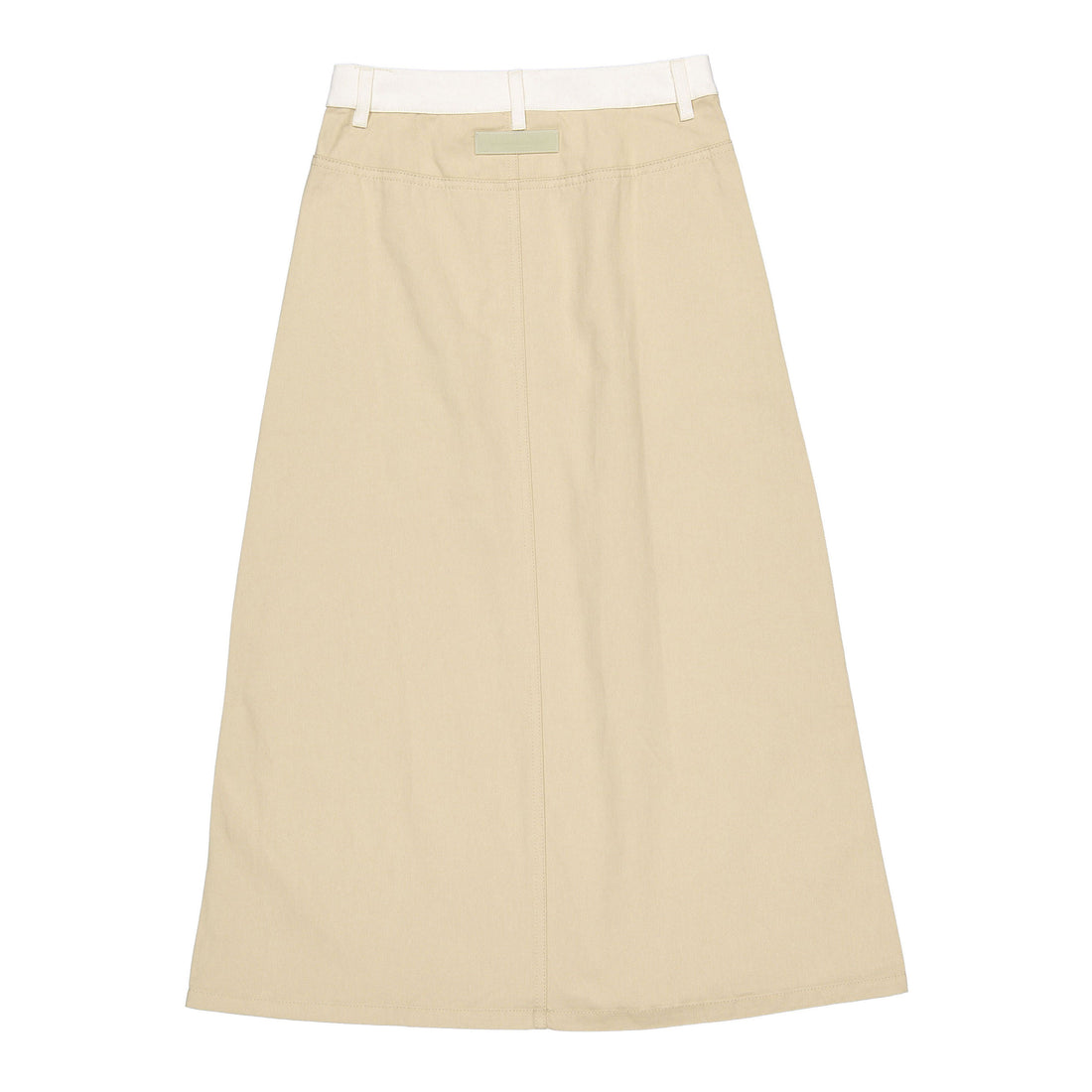 Elements Taupe Denim Contrast Skirt