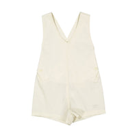 L by Ladida Cream V Button Romper