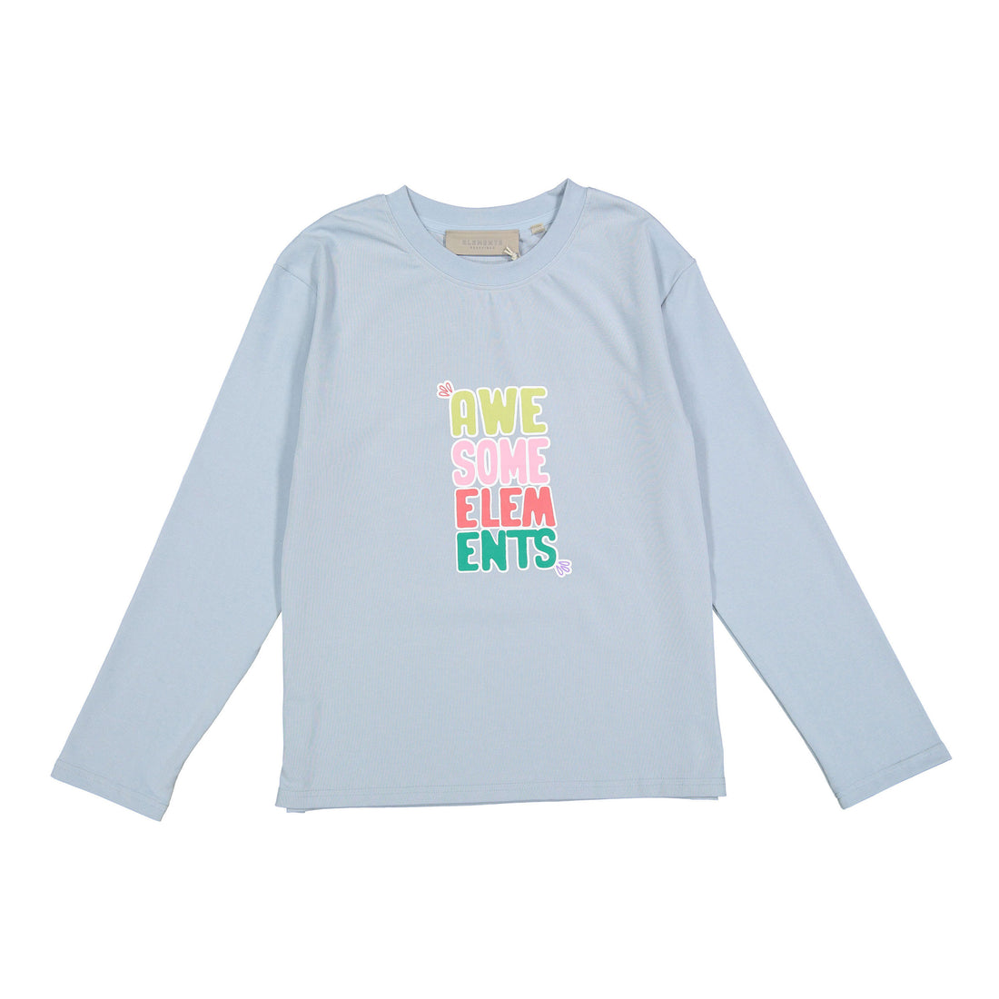 Elements Light Blue Puff Logo Boxy Tee