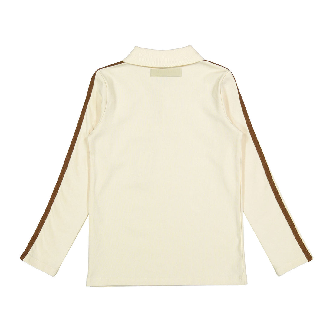 Elements Cream/Taupe Stripe Sleeve Polo