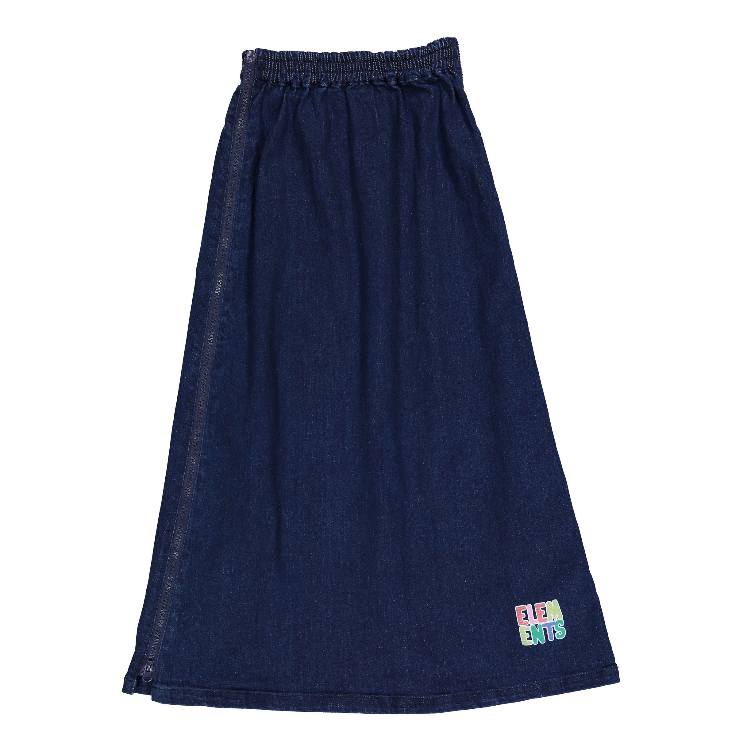 Elements Dark Denim Mock Zip Skirt – Ladida