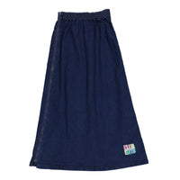 Elements Dark Denim Mock Zip Skirt