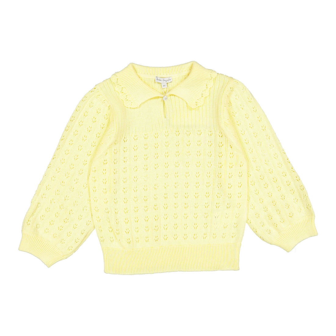 Bebe Organic Butter Yellow Knit Summer Special Sweater