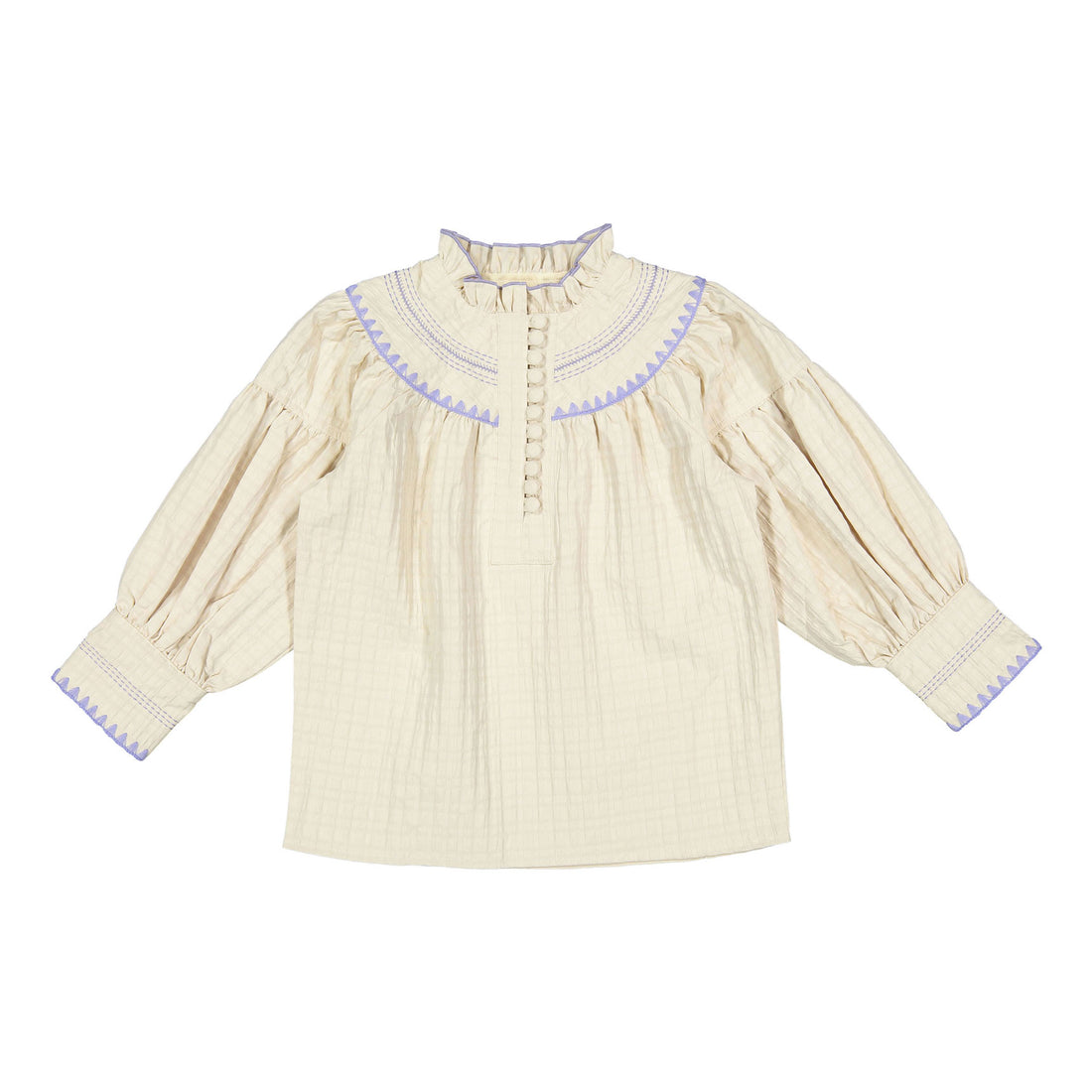 Darlin Plum Trim Blouse
