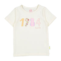 1984 White Patchwork Pink Tee
